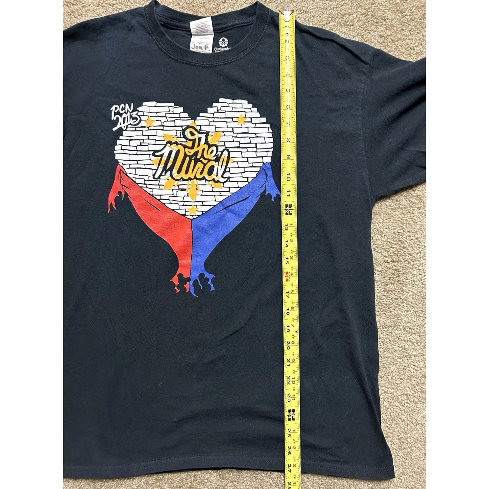 Vintage VINTAGE Custom Ink The Mural PCN Filipino Urban Art Men’s Size L T-Shirt Black Size US L / EU 52-54 / 3 - 7 Thumbnail