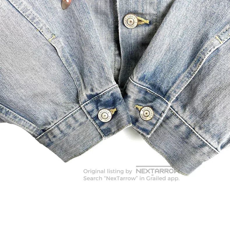 Balenciaga Balenciaga Washed Distressed Raglan Irregular Jacket Denim Size US S / EU 44-46 / 1 - 6 Thumbnail