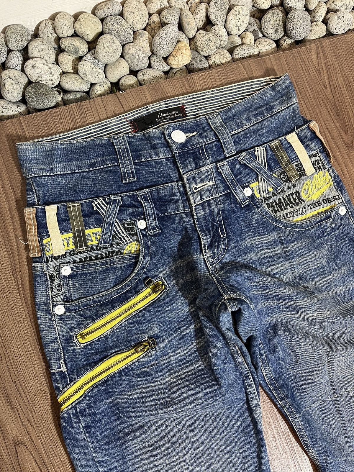 Hysteric Glamour × Japanese Brand Dominate Handcrafted Double Waist Denim Size US 31 - 7 Thumbnail