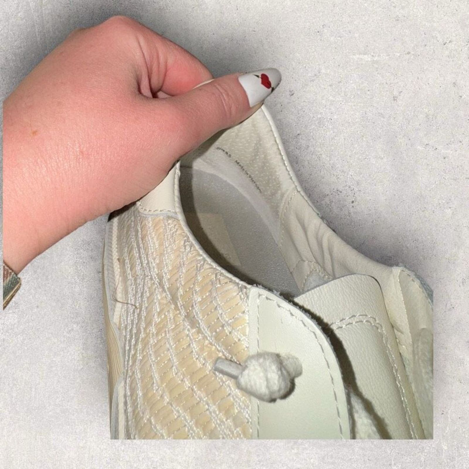Dolce Vita Dolce Vita Zina Bone Raffia Sneakers - Size 9.5 Size US 9.5 / IT 39.5 - 4 Thumbnail