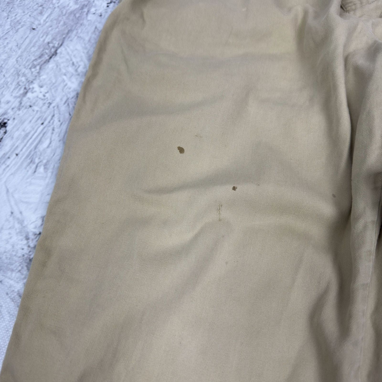 Stussy Stüssy Men's Khaki Straight Leg Classic Compact Pants Small Size US 30 / EU 46 - 5 Thumbnail
