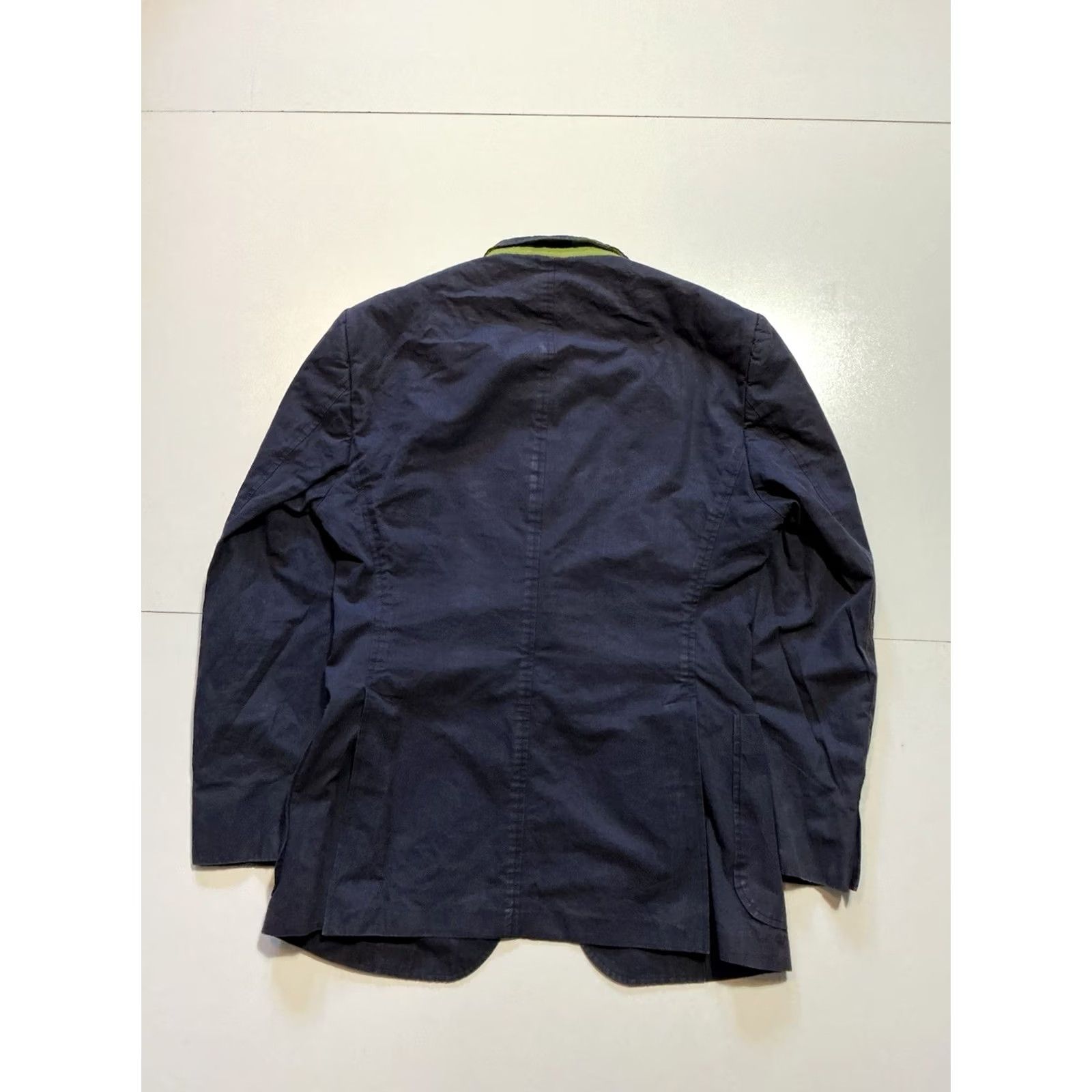 Etro VINTAGE Etro Blazer Shirt Navy Blue 100% Cotton Blazer Men 50R(Size 50 Regular) Navy Blue Etro Milano Two Button Blazer Jacket Mens Size 50R - 2 Thumbnail