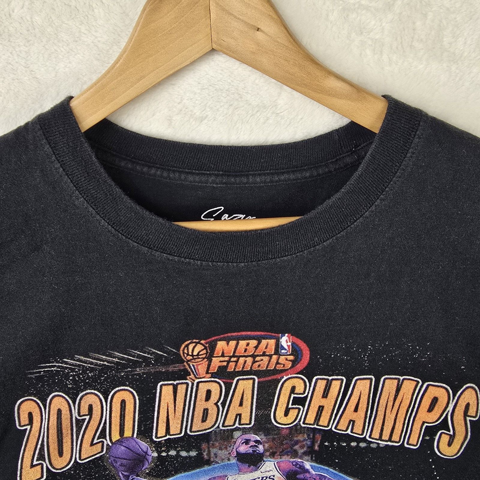 Other Los Angeles Lakers 2020 NBA Finals Champs Black Shirt XL Size US XL / EU 56 / 4 - 4 Thumbnail