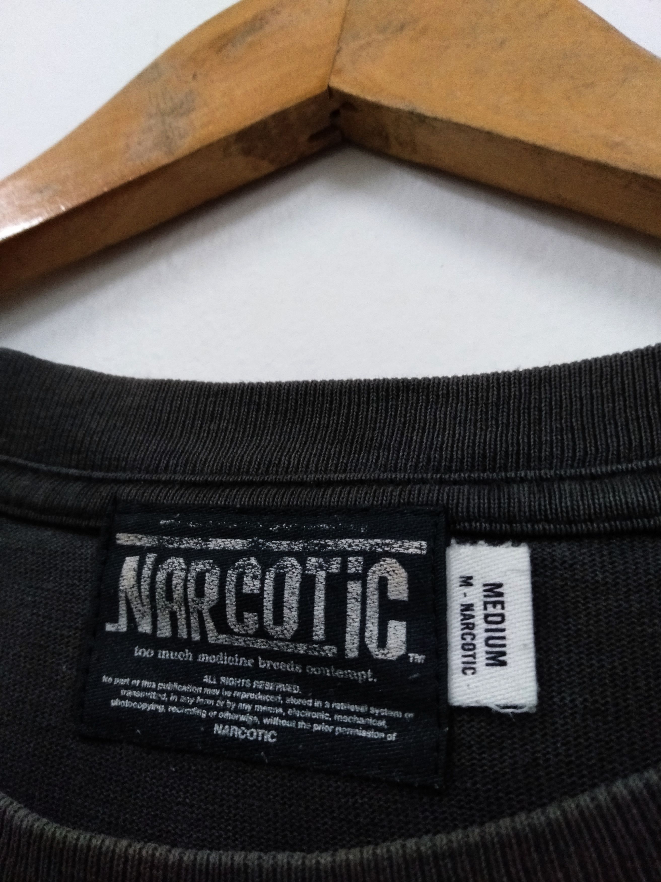 Narcotic GDC Vintage Narcotic Japanese brand t shirt overprinted Size US M / EU 48-50 / 2 - 3 Thumbnail
