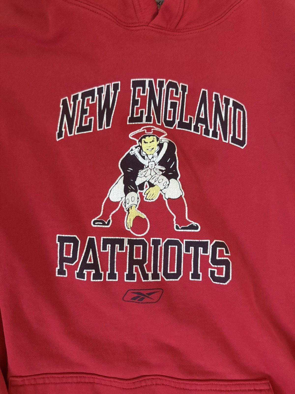 Reebok Vintage Reebok New England Patriots Red NFL Logo Hoodie Size US XXL / EU 58 / 5 - 2 Thumbnail