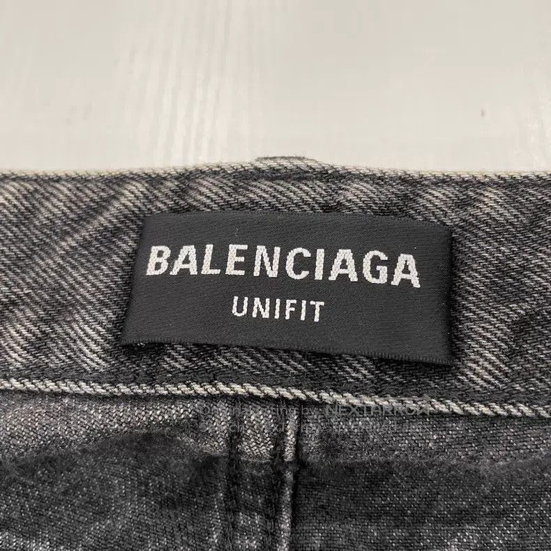 Balenciaga Balenciaga size S Black Washed Distressed Belted Jacquard Size US 27 - 3 Thumbnail