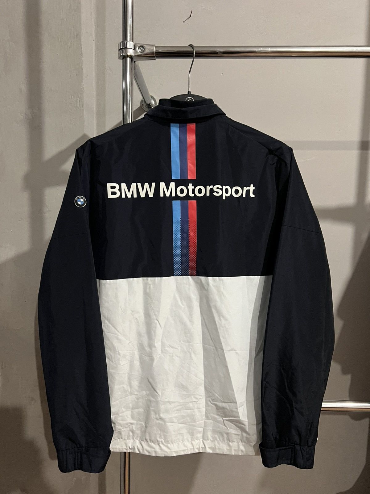 BMW BMW MOTORSPORT WINDBREAKER RACING MENS ZIP JACKET SIZE XL Size US XL / EU 56 / 4 - 14 Thumbnail