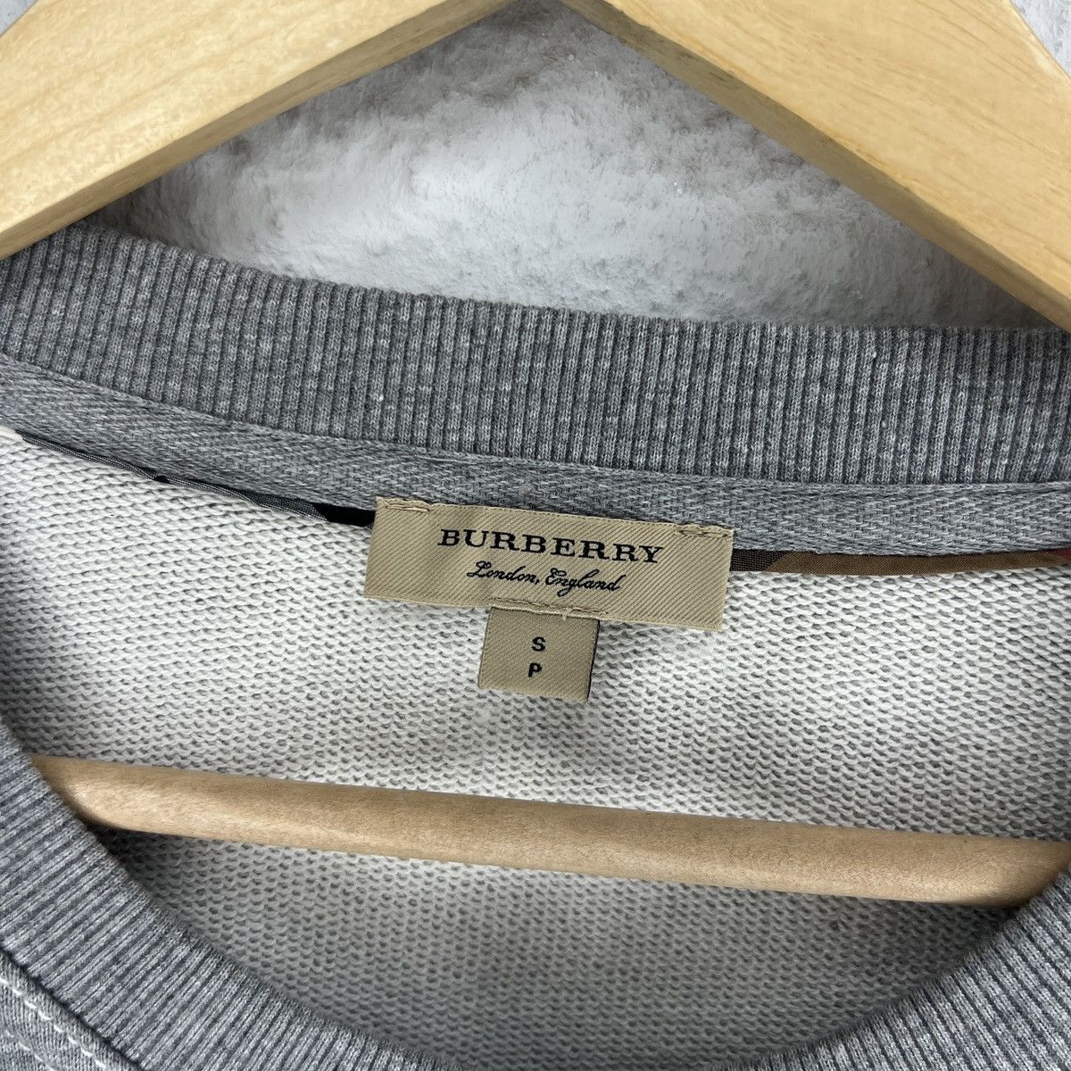 Burberry × Designer Burberry Long Sweatshirt Dress Grey Big Spellout Logo Size S / US 4 / IT 40 - 8 Thumbnail