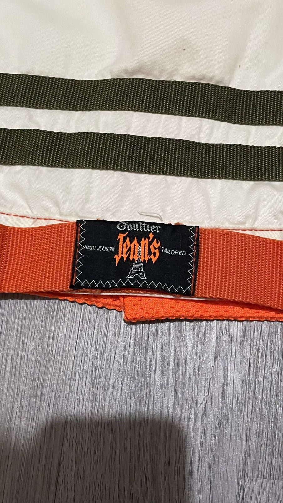 Jean Paul Gaultier Jean Paul Gaultier Jeans Orange & Cream Mesh Sleeve Jacket Size US S / EU 44-46 / 1 - 9 Thumbnail
