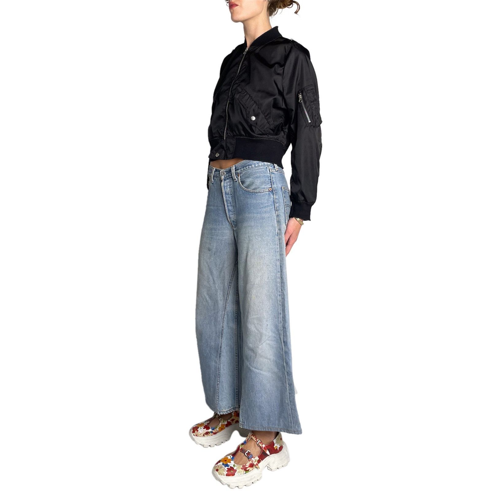 Levi's Levi Re-Worked Flared Denim Jean Size 30" / US 8 / IT 44 - 4 Thumbnail
