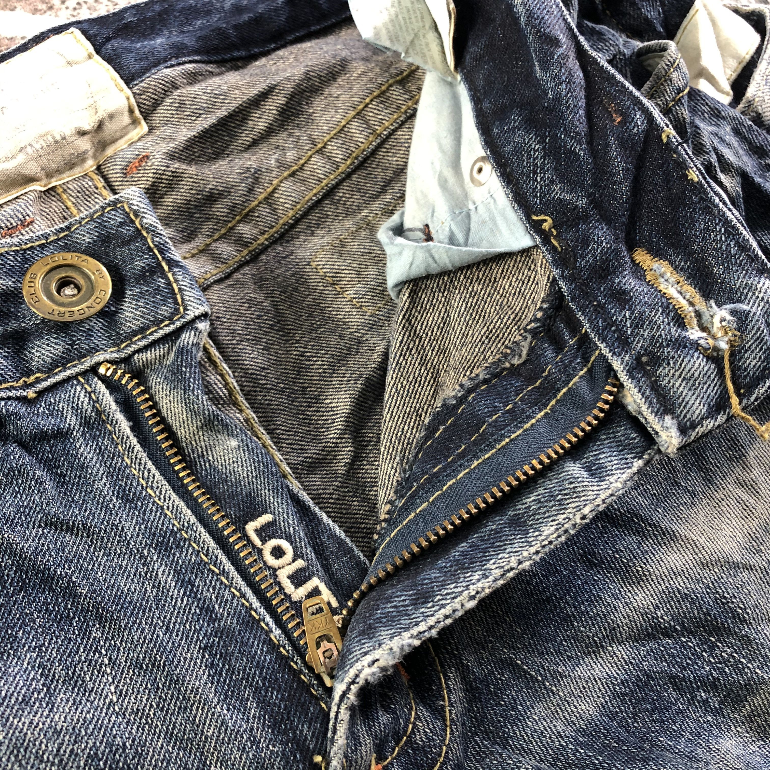 Japanese Brand Japanese Lolita Jeans Faded Blue Denim KJ3028 Size US 34 / EU 50 - 8 Thumbnail