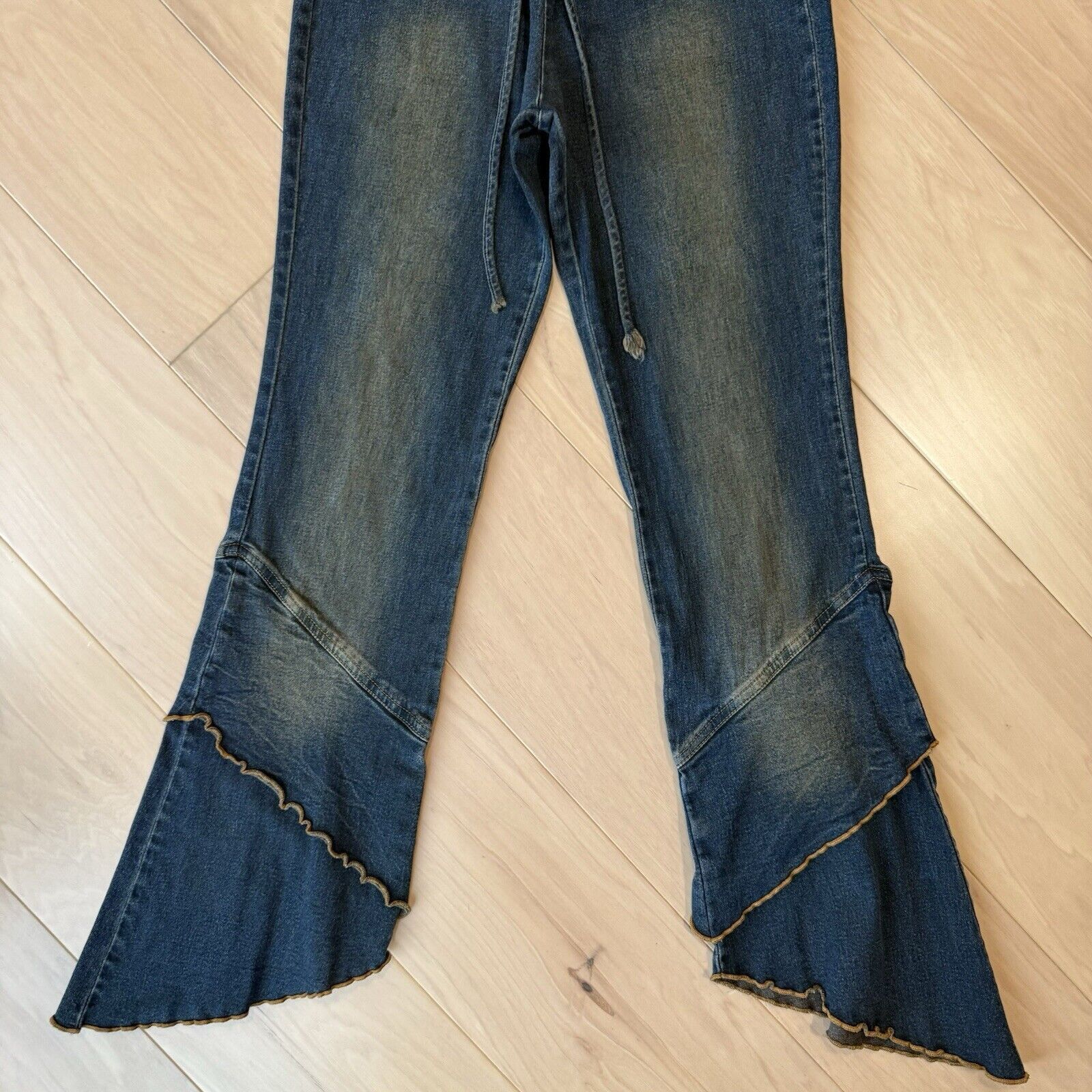 Vintage Vintage Patty USA Flare Jeans Women's 24 Blue 70s Glam Size 24" / US 00 / IT 34 - 4 Thumbnail