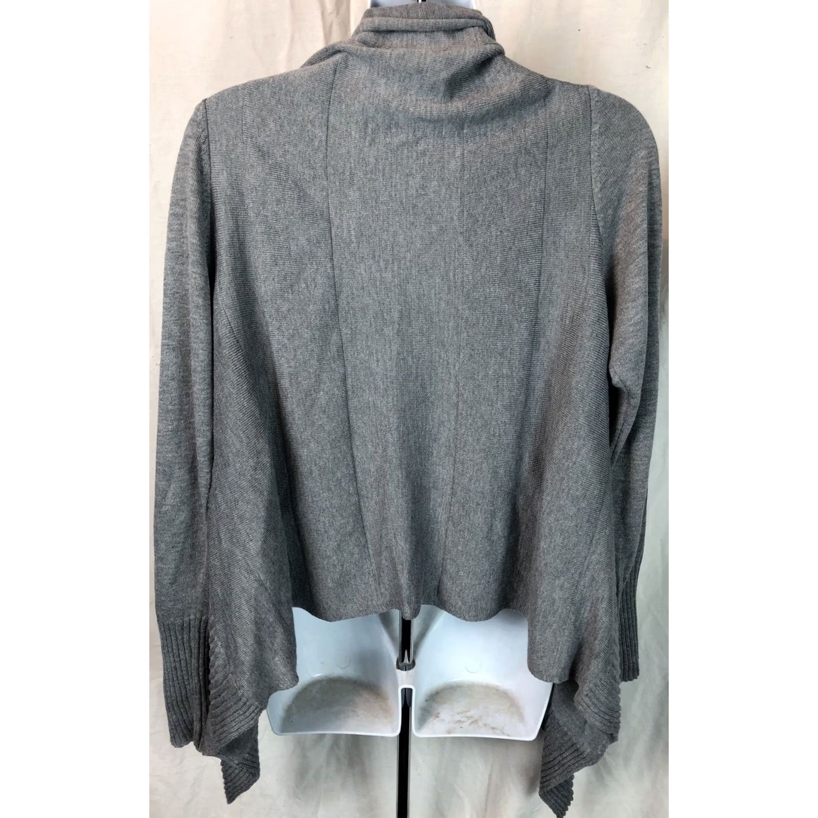 Vintage VINTAGE Belldini Cardigan Sweater Open Front 3/4 Sleeve Gray M Womens Knit Viscoe Open Front Bohemian Cottage Core Size M / US 6-8 / IT 42-44 - 3 Thumbnail