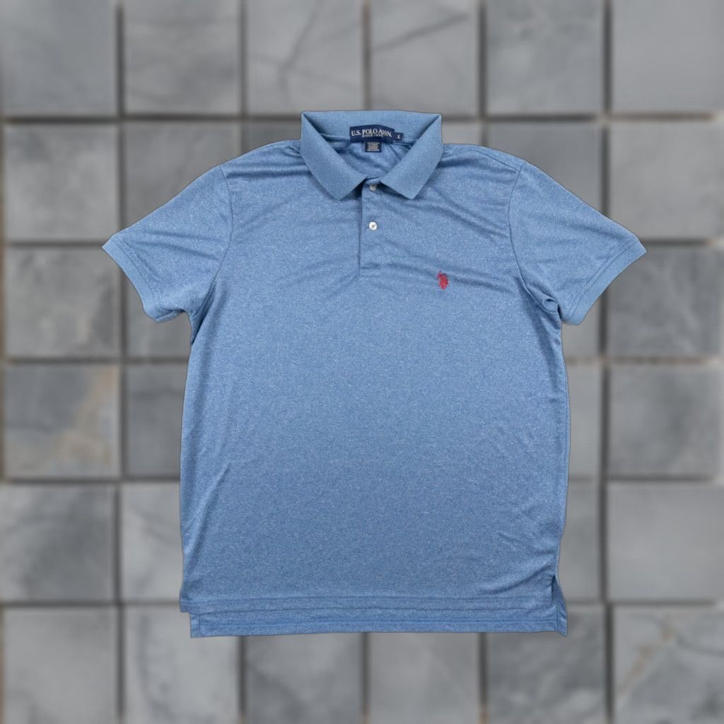 Vintage US Polo Assn Polo Shirt Adult Large Blue Short Sleeve Collared Tee Men’s Casual Shirt - 90s? (no decade) Men Size US L / EU 52-54 / 3 - 1 Thumbnail