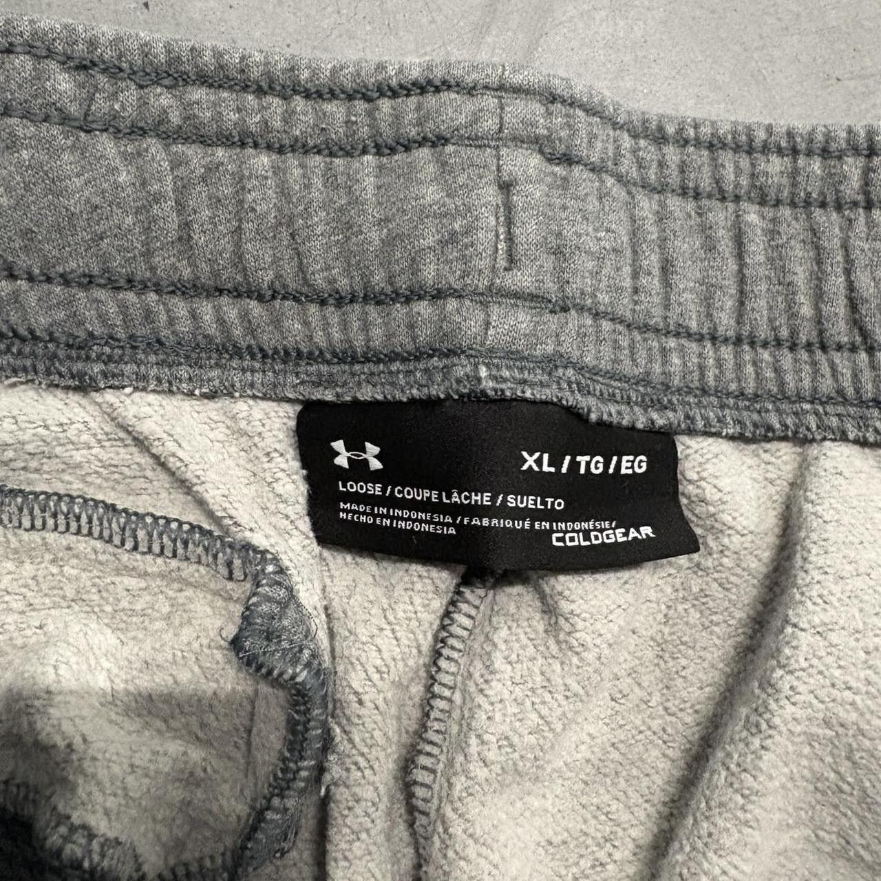 Under Armour × Vintage Crazy Vintage Y2K/2000s Baggy Under Armour Grey Sweatpants! Size US 38 / EU 54 - 7 Thumbnail
