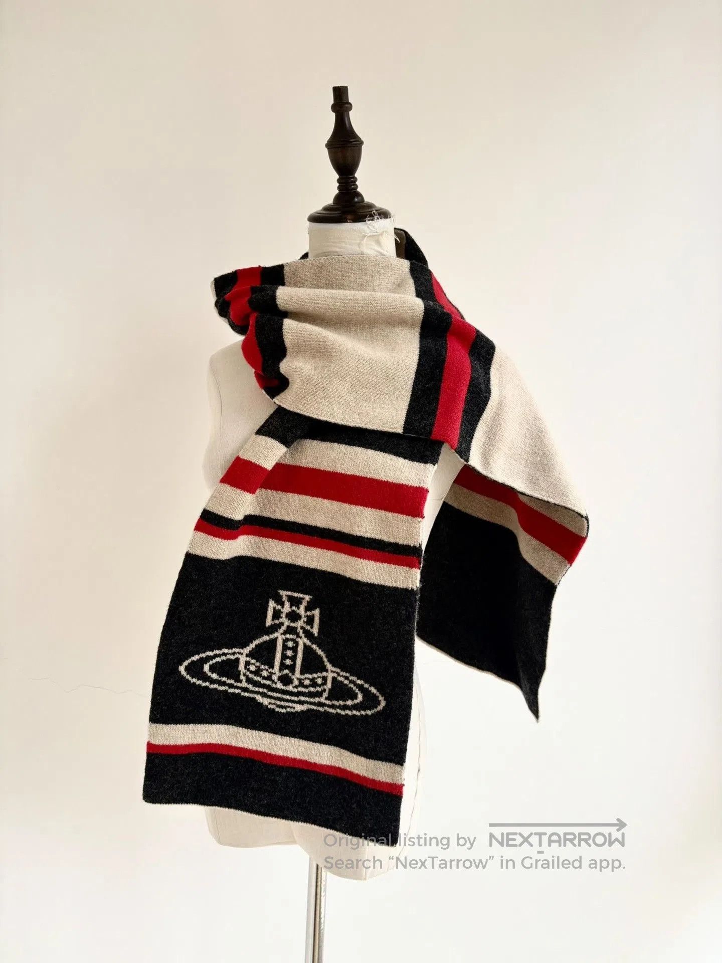 Vivienne Westwood Vivienne Westwood Big Saturn Knit Scarf. Size ONE SIZE - 3 Thumbnail