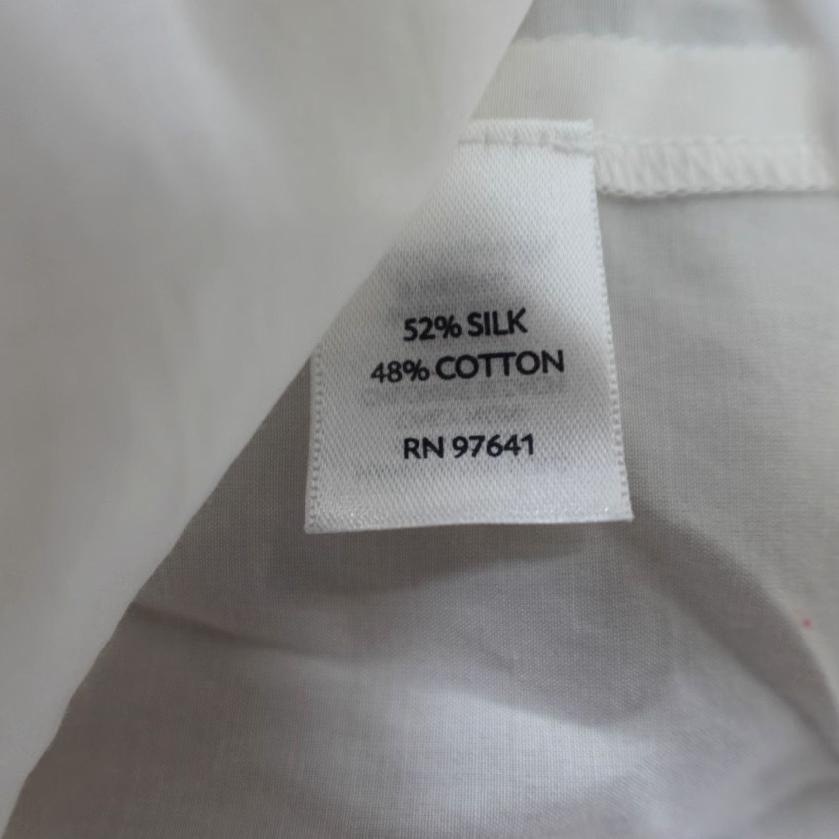 J. Jill J.Jill Womens Button-Up Shirt 2XL White Silk Cotton Blend Casual Long Sleeve Collared Ivory Creamy Ships Next Day Size XXL / US 16-18 / IT 52-54 - 3 Thumbnail
