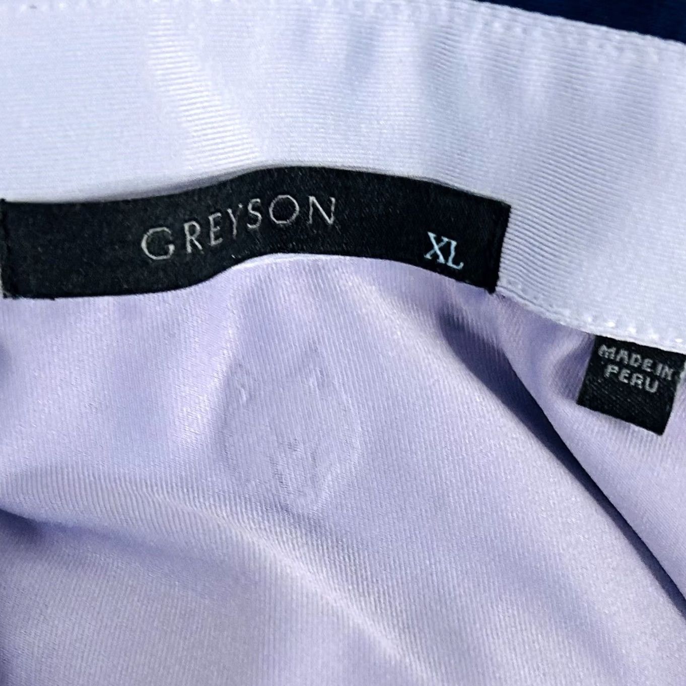 Vintage Greyson Golf Polo Shirt XL Button Down Paisley Allover Print Blue Polyester Mens Size US XL / EU 56 / 4 - 3 Thumbnail
