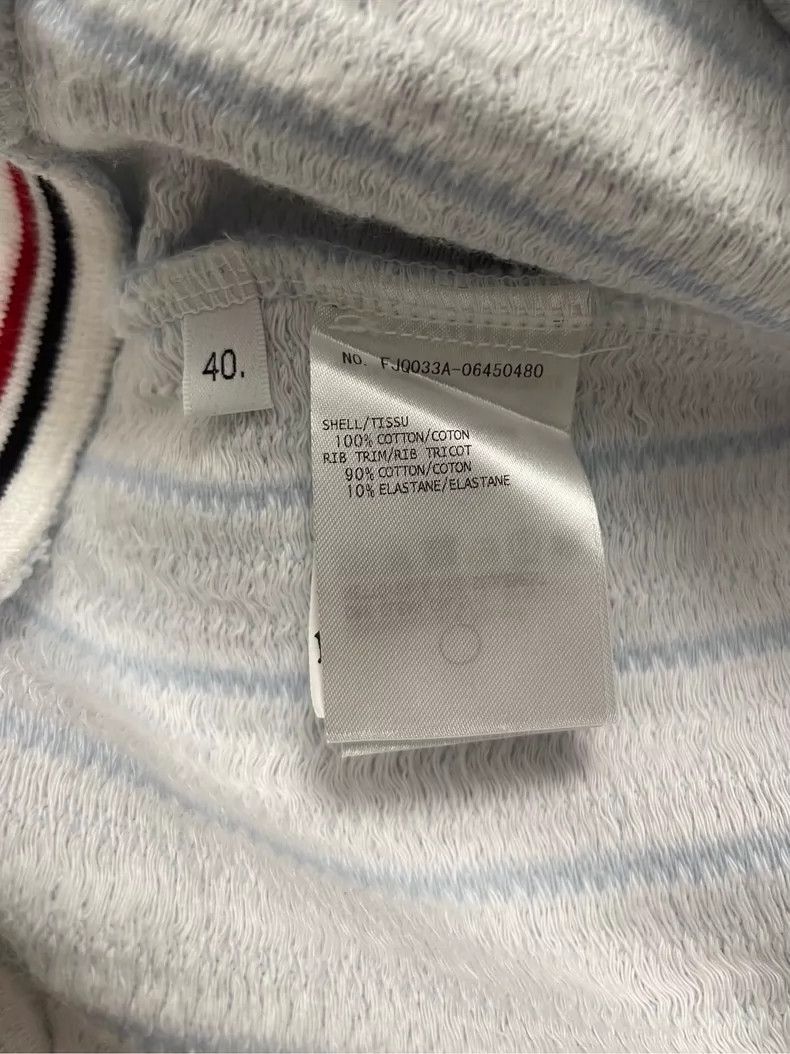 Thom Browne Thom Browne Blue and white striped pull-on shorts Size 26" / US 2 / IT 38 - 3 Thumbnail