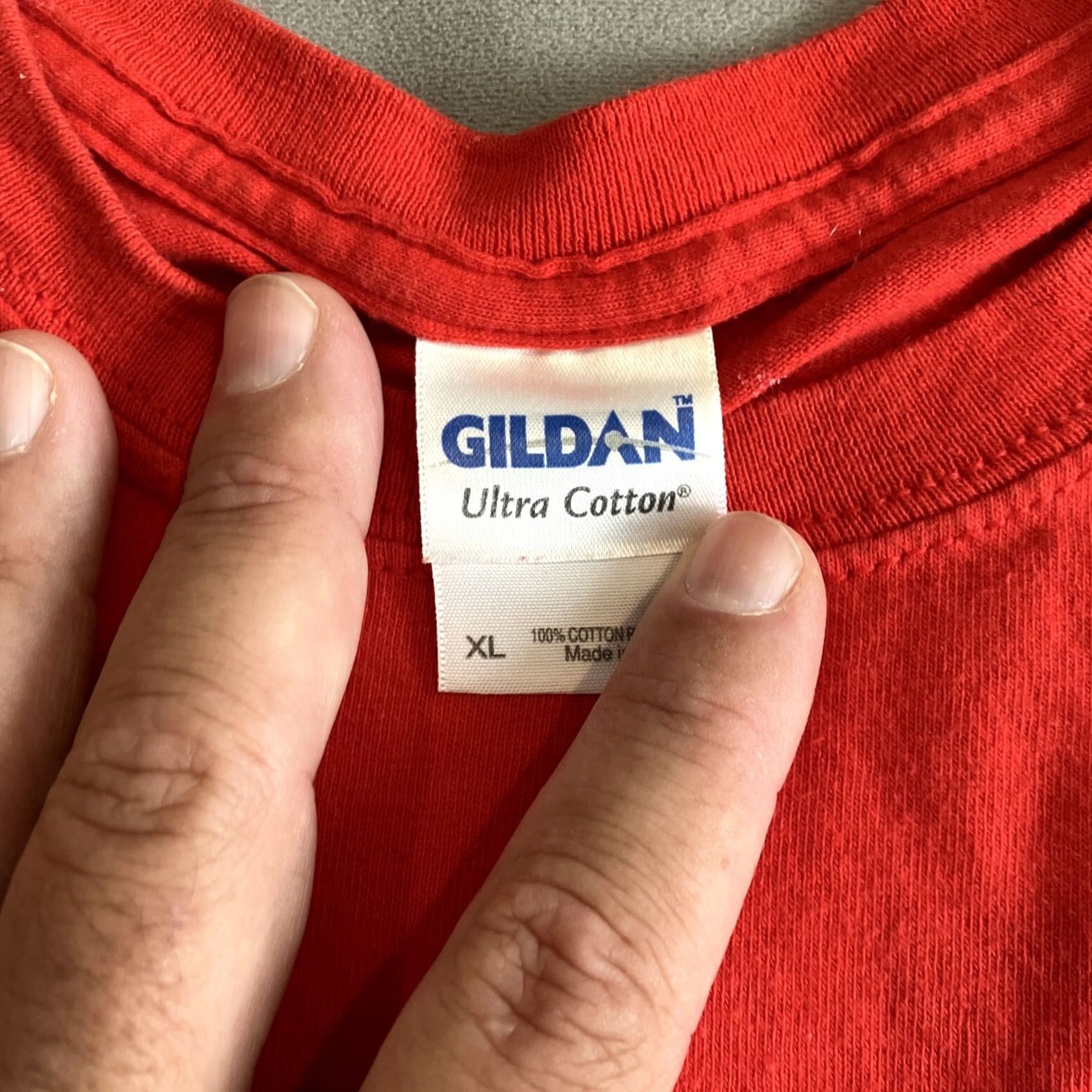 Gildan VINTAGE Gildan - Confidence In Christ - Philippians 1:6 - Watersmeet 2011 - T Shirt - XL Red Shirt Mens Size US XL / EU 56 / 4 - 3 Thumbnail