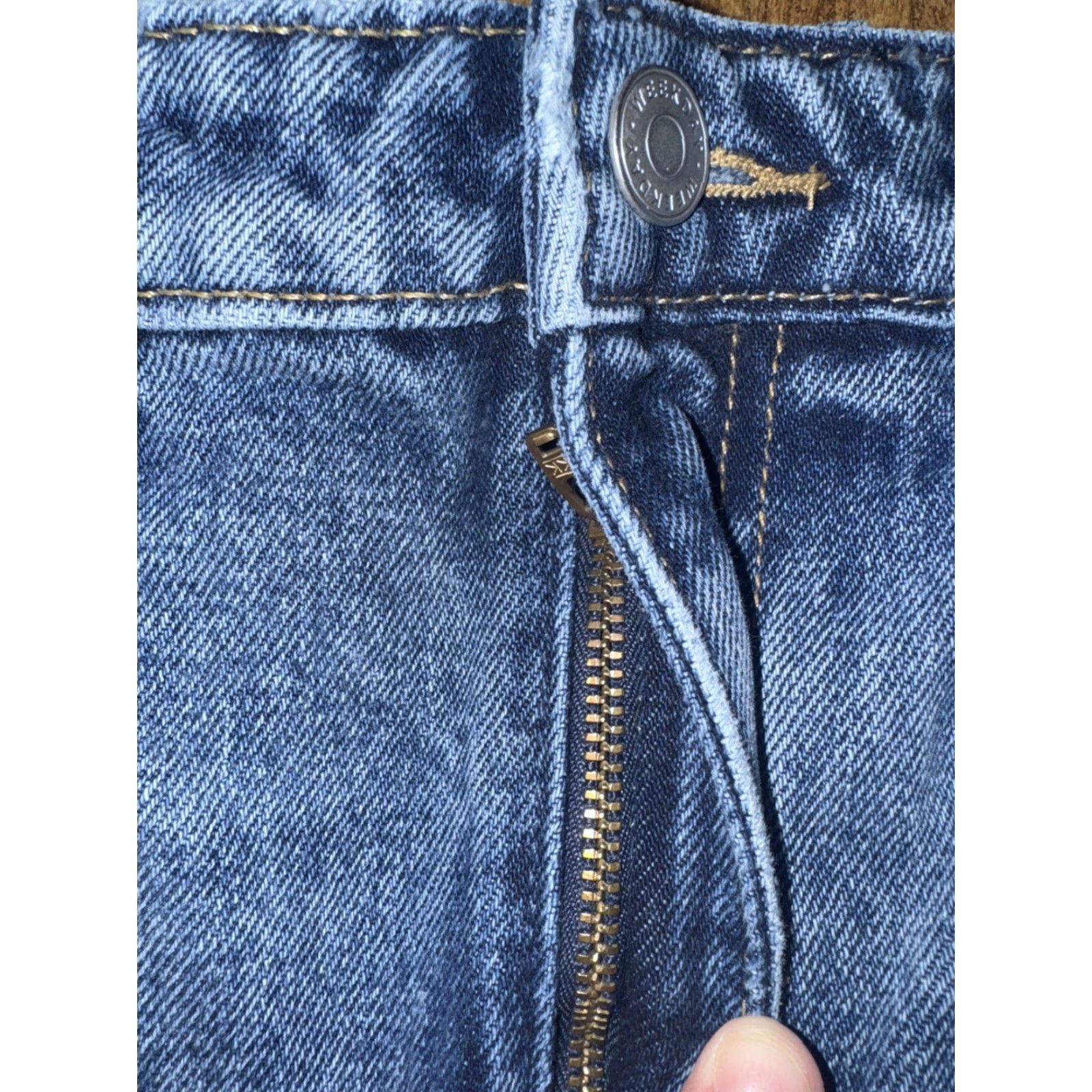Weekday VINTAGE Weekday Seattle Women’s High Tapered Slim Jeans Blue Size 28x30 Size 28" / US 6 / IT 42 - 4 Thumbnail