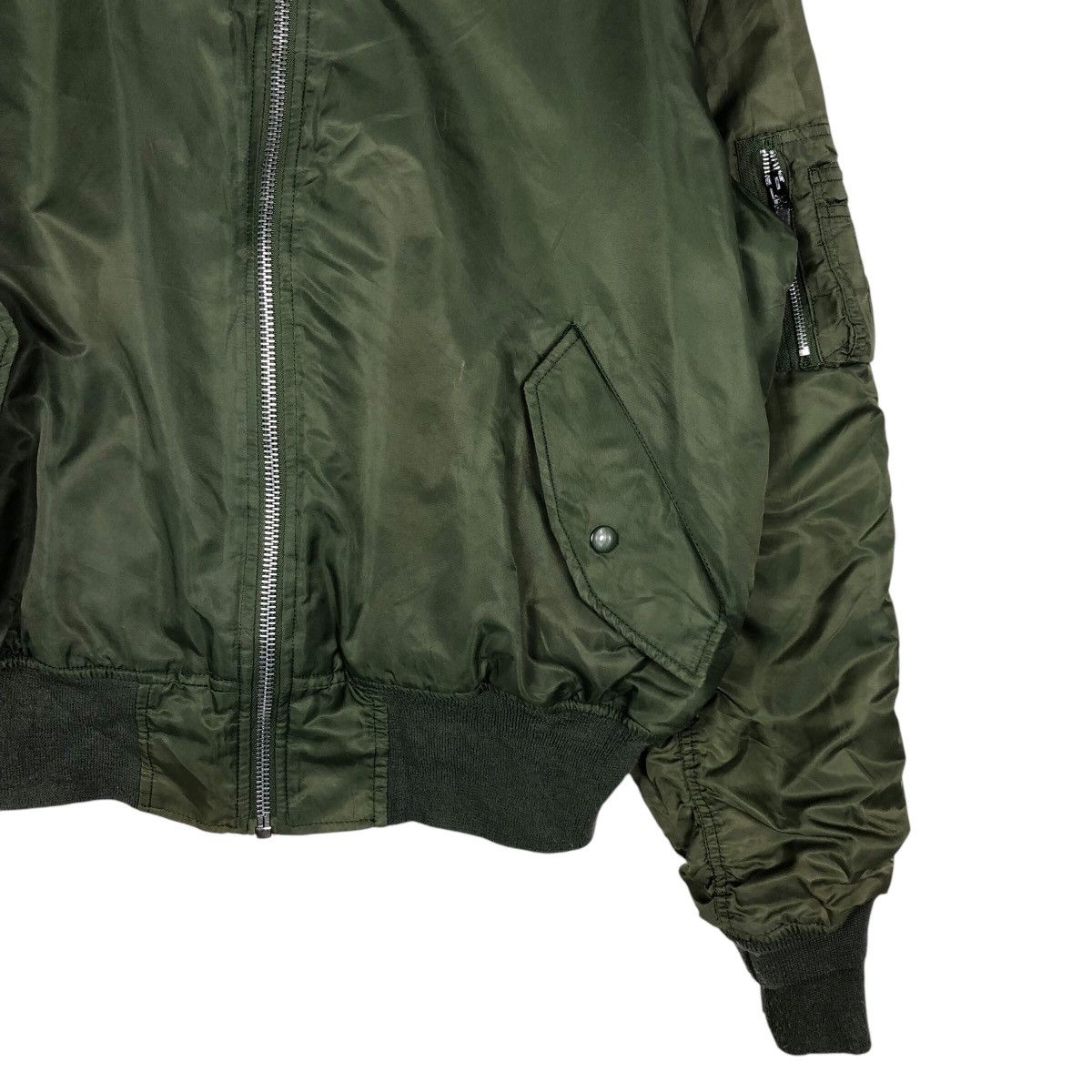 Japanese Brand 📌Vintage Bomber Jacket Reversible Knox Armory Ma-1 Design Size US M / EU 48-50 / 2 - 6 Thumbnail