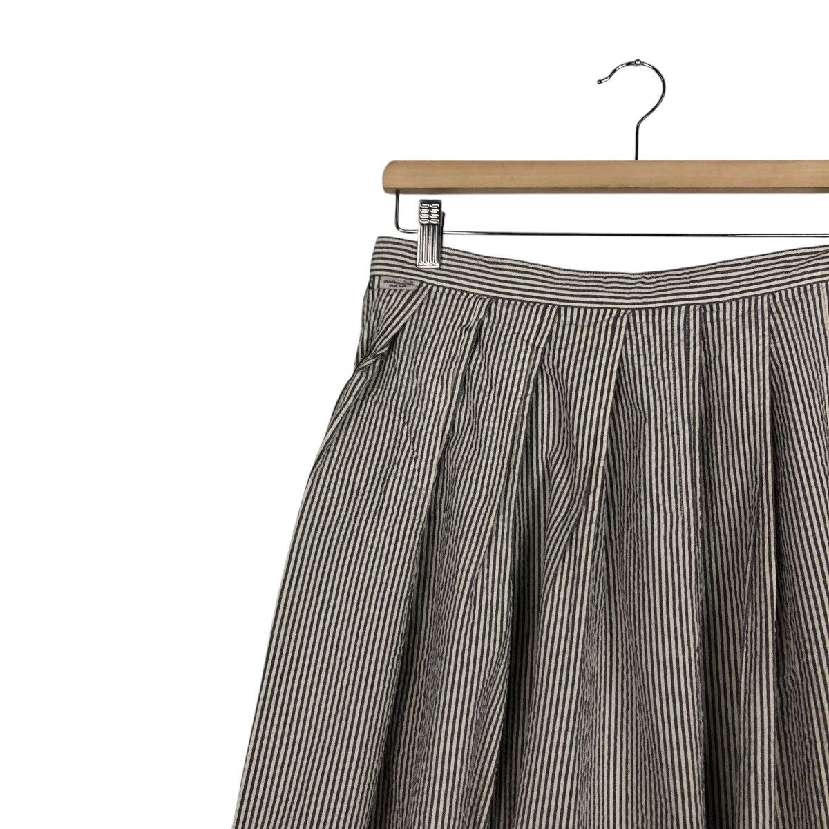 Issey Miyake 📌Vintage Hickory Chore Worker Skirt Mademoiselle Non Non Size 28" / US 6 / IT 42 - 8 Thumbnail