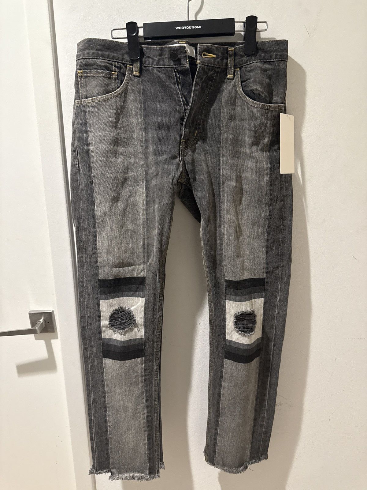 Facetasm Facetasm paneled slim jeans size 4 (runs tiny) Size US 31 - 1 Thumbnail