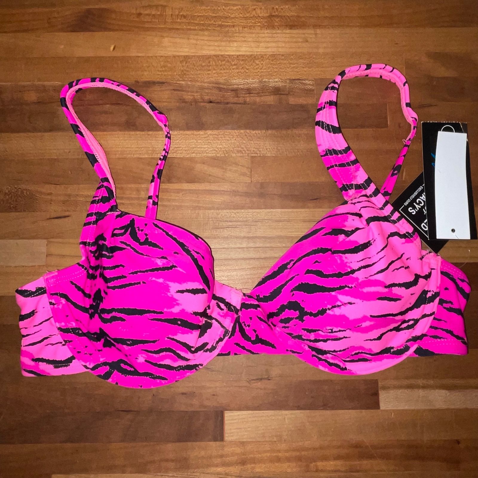 NO ID CALIFORNIA WAVES Jrs, Underwire Bralette Bikini Top Small Size ONE SIZE - 1 Thumbnail