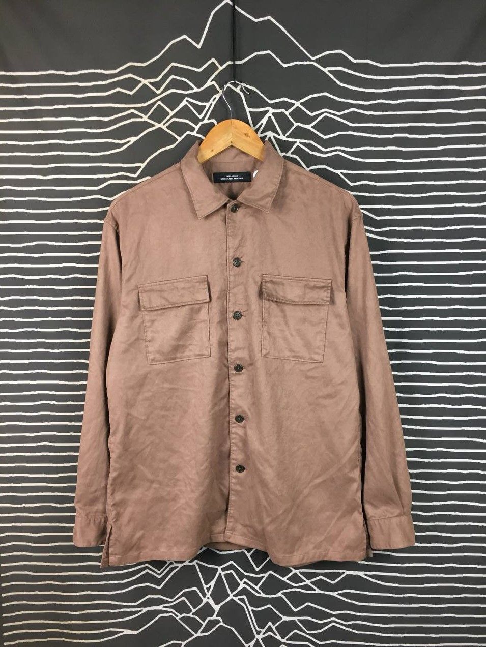 United Arrows United Arrows Green Label Komatsu Faux Suede Workwear Shirt Size US L / EU 52-54 / 3 - 2 Thumbnail