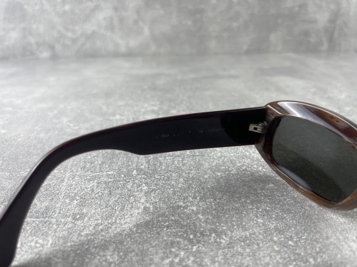 Escada Vintage 1990s Escada Oval Sunglasses Brown Handmade Size ONE SIZE - 6 Thumbnail
