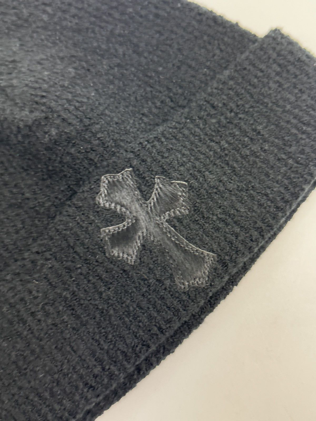 Chrome Hearts PONY HAIR CROSS PATCH BEANIE Size ONE SIZE - 2 Thumbnail