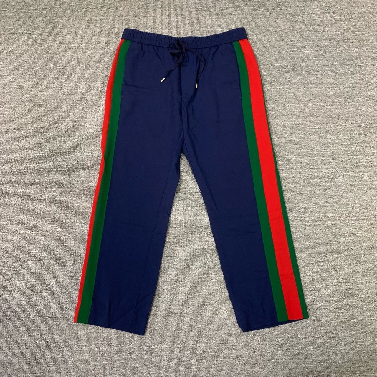 Gucci Gucci Red Green Stripe Cropped Pants Size US 30 / EU 46 - 1 Thumbnail