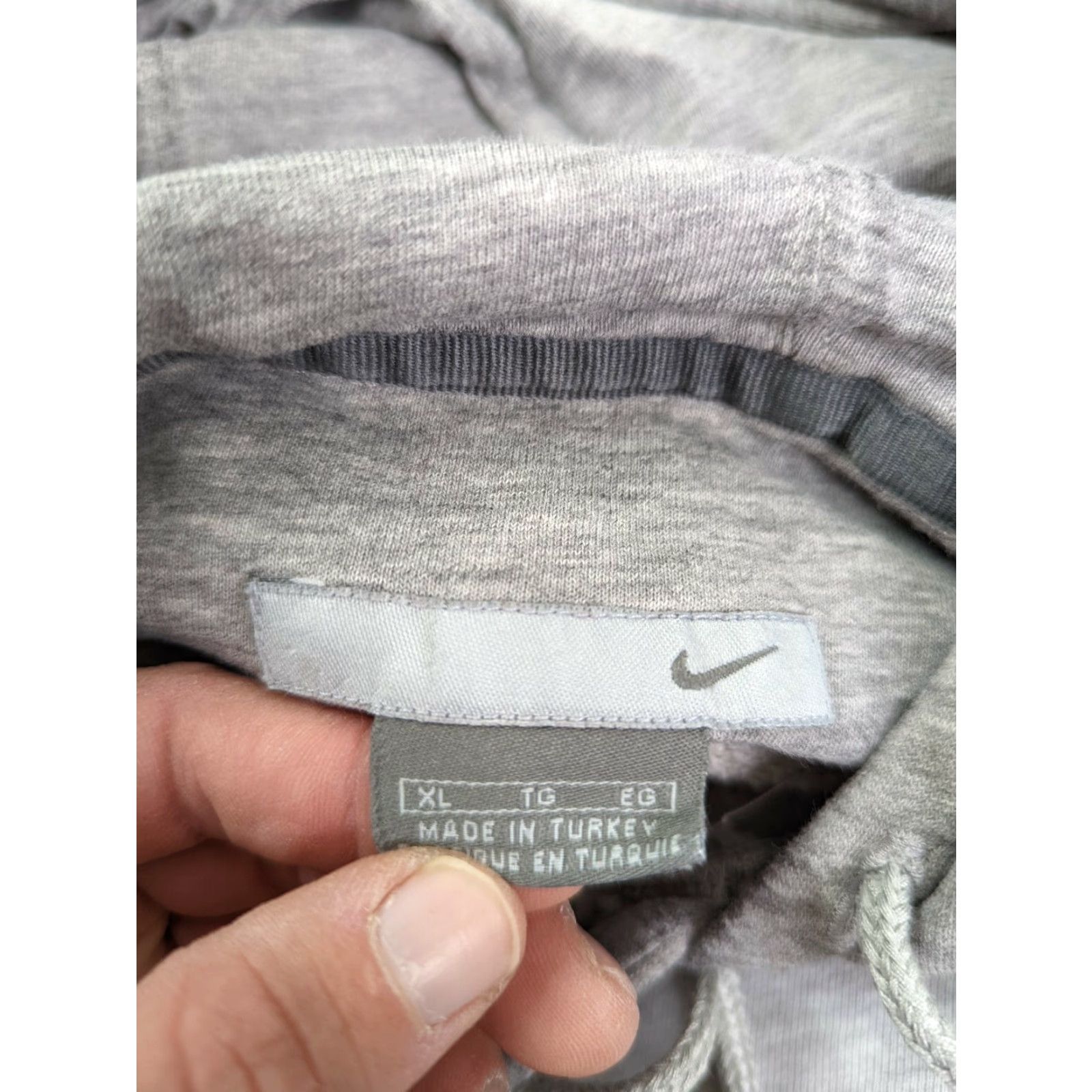 Nike VINTAGE Nike USA Center Swoosh Gray Hoodie Sweatshirt Men's XL Nike Hoodies Size US XL / EU 56 / 4 - 3 Thumbnail