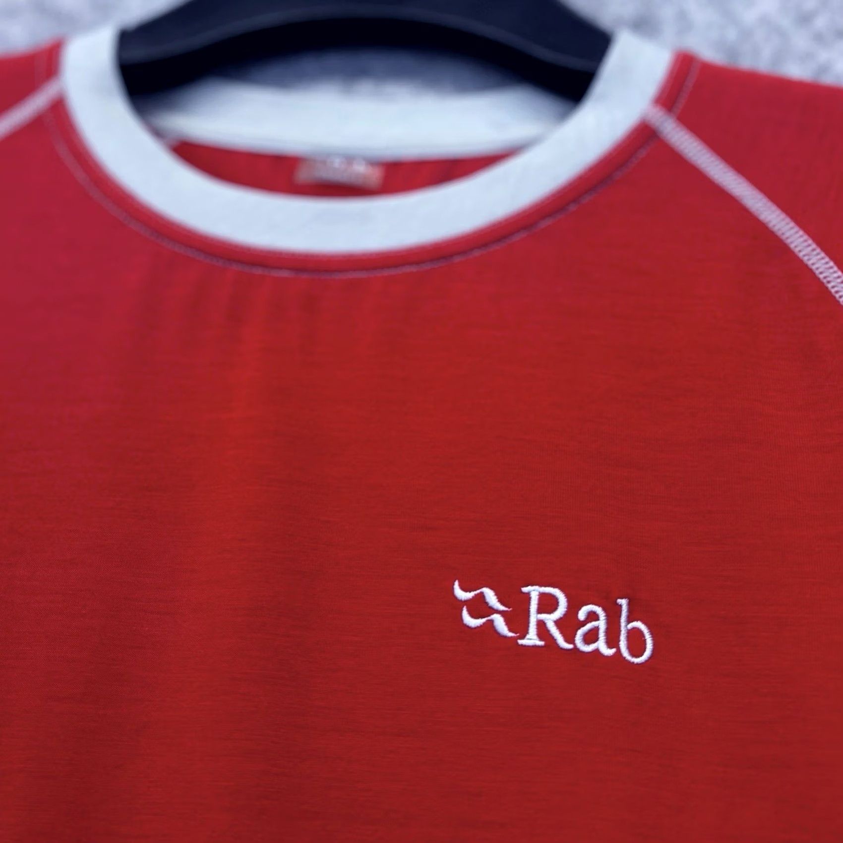 Rab VINTAGE Rab Runout Tee Shirt Mens Small Red / Grey? Size US S / EU 44-46 / 1 - 3 Thumbnail