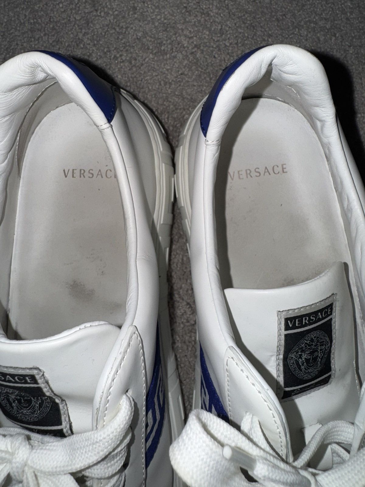 Versace Versace Greta-Detail Leather Sneakers Size US 11 / EU 44 - 4 Thumbnail