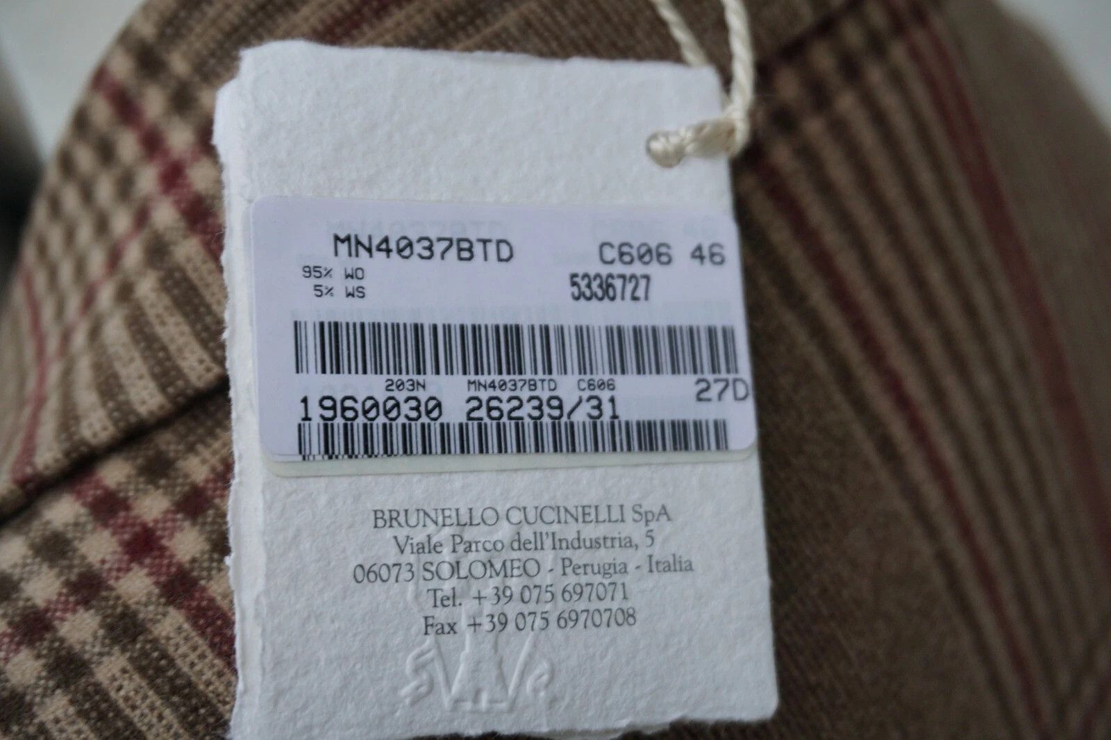 Brunello Cucinelli New Brunello Cucinenlli Wool Sport Coat US 46 EU 36 Size 46R - 8 Thumbnail