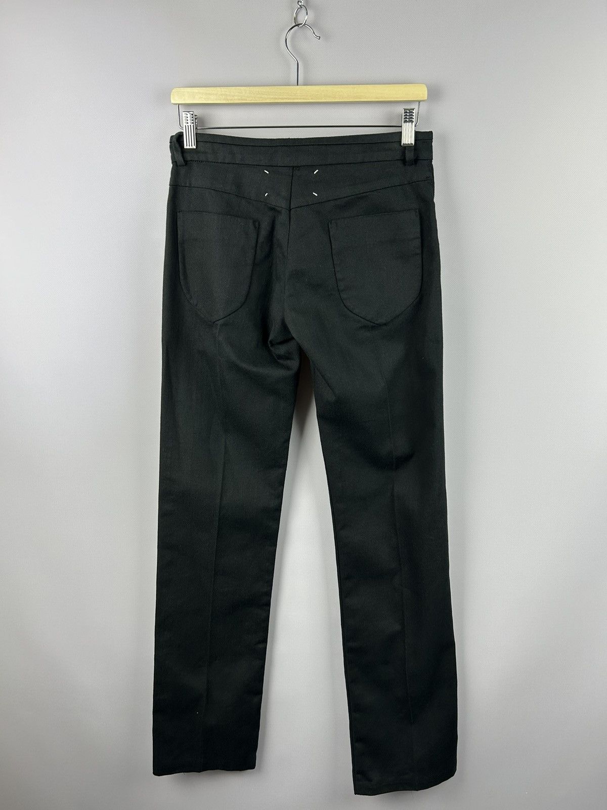 Maison Margiela Maison Margiela S/S 2010 Flat Front Black Pants Size IT42 Size 28" / US 6 / IT 42 - 10 Thumbnail