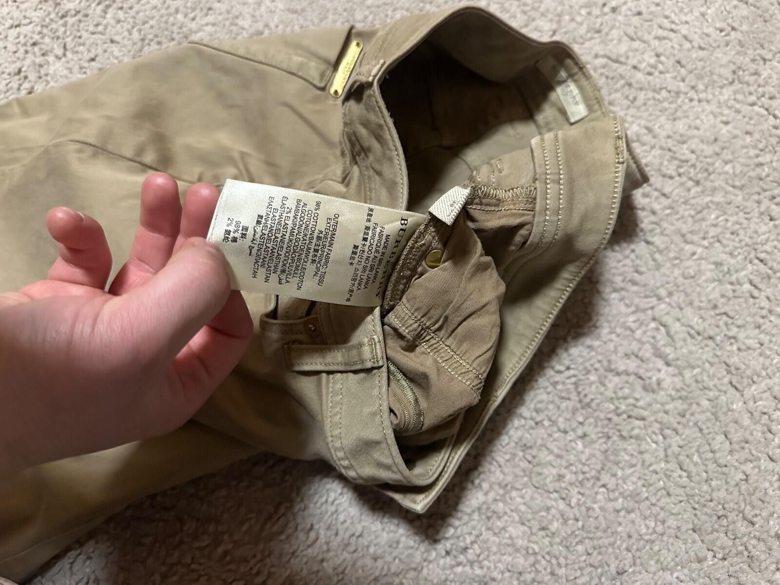 Burberry Burberry Brit Womens Jeans Size 28 Brown Cotton Skinny Size 28" / US 6 / IT 42 - 8 Thumbnail