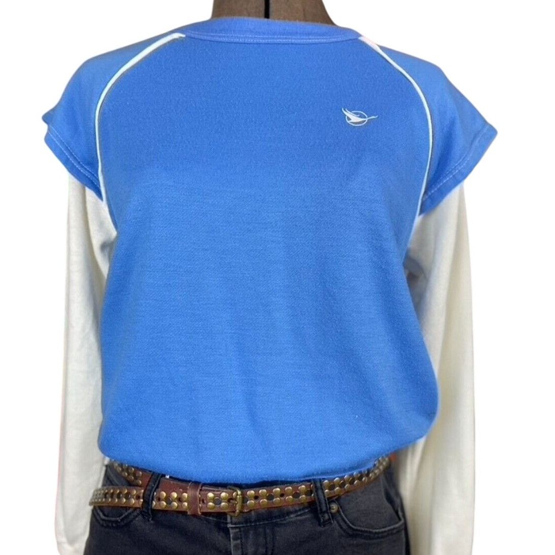 Vintage 80’s JULIE GIRL Layered Sweatshirt Womens (M) Soft Crew USA Size M / US 6-8 / IT 42-44 - 1 Thumbnail