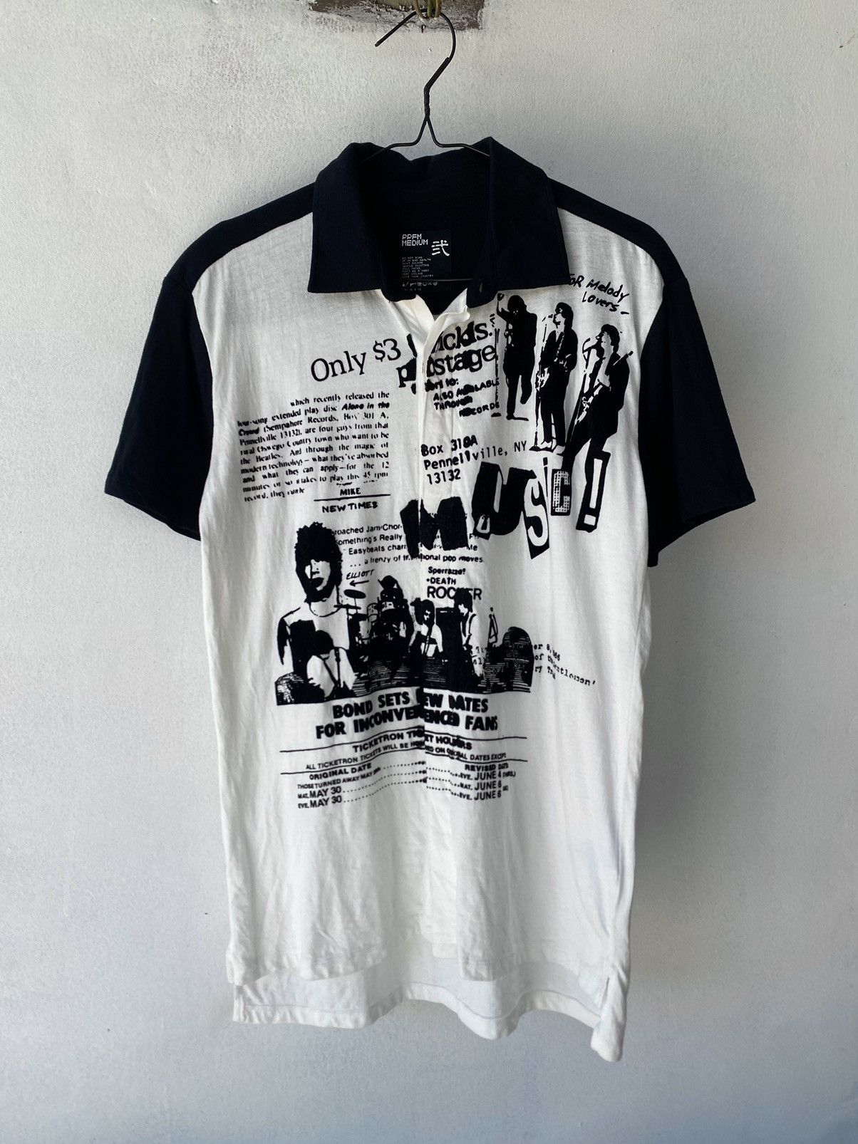 2000s PPFM Punk Gothic Polo Shirt