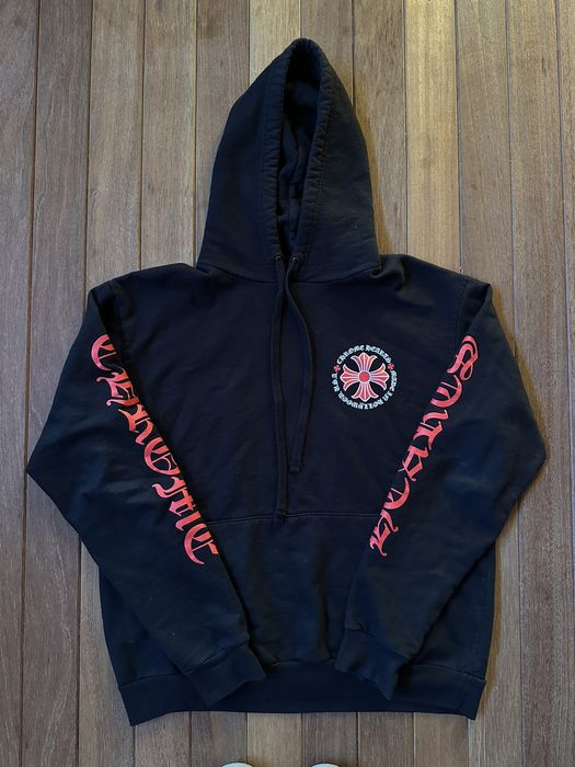 Chrome Hearts Chrome Hearts Red Cross Hoodie | Grailed