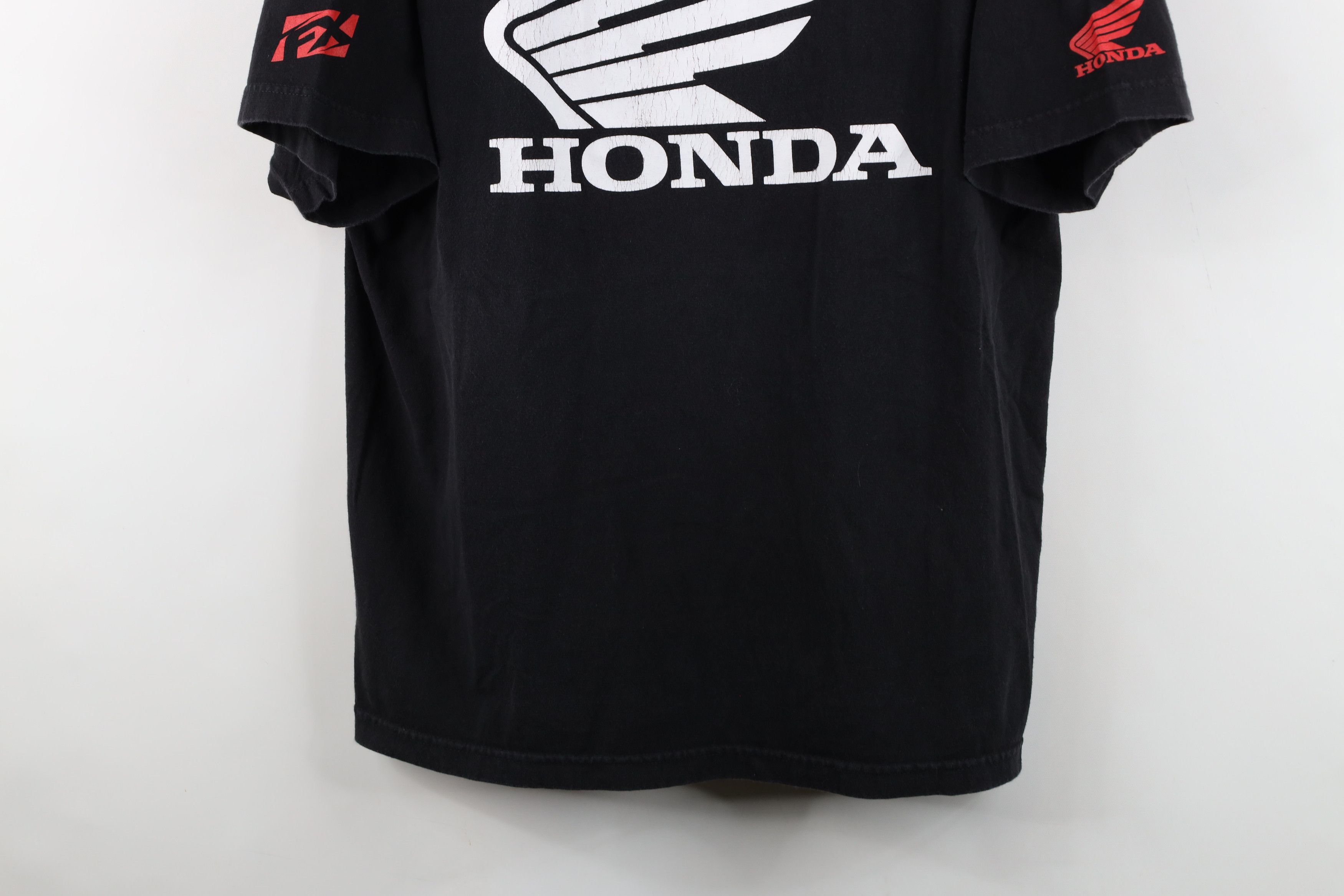 Vintage Vintage Honda Racing Spell Out Big Logo Short Sleeve T-Shirt Size US XXL / EU 58 / 5 - 3 Thumbnail