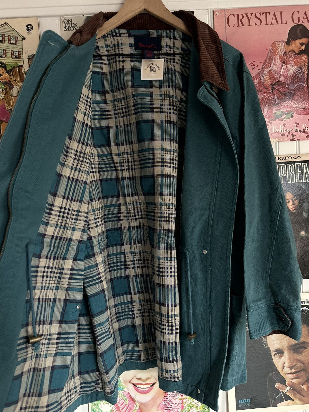 Denim & Co. Denim & Co. teal corduroy collar jacket Size US XL / EU 56 / 4 - 4 Thumbnail
