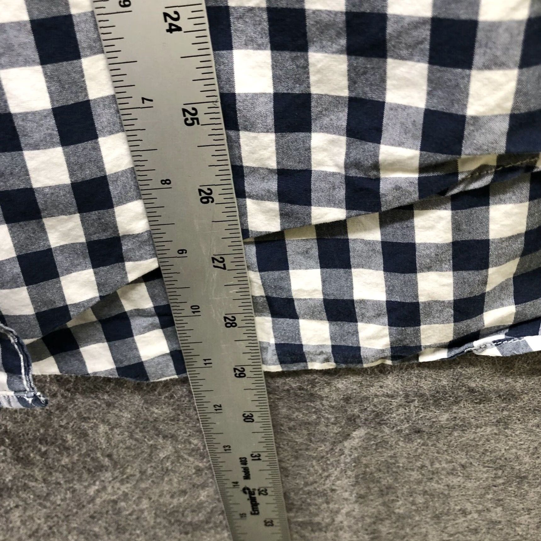 J.Crew J. Crew Shirt Mens S Classic Fit Long Sleeve Button-Down Blue White Gingham 2-Ply Cotton Shirt Size US S / EU 44-46 / 1 - 7 Thumbnail