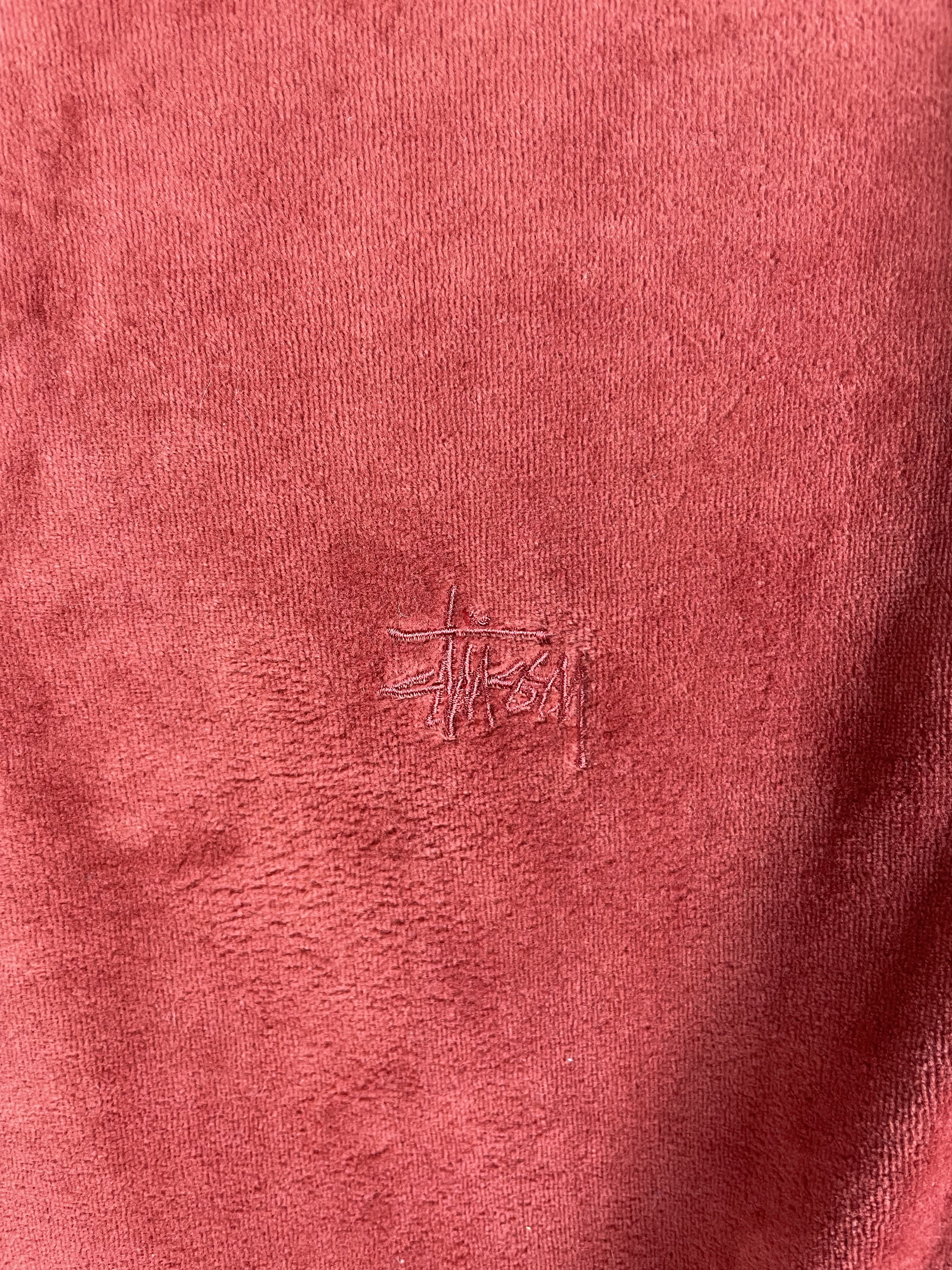 Stussy Vintage 90's Stussy 1/3 Velour Zip Sweatshirt Size US S / EU 44-46 / 1 - 4 Thumbnail