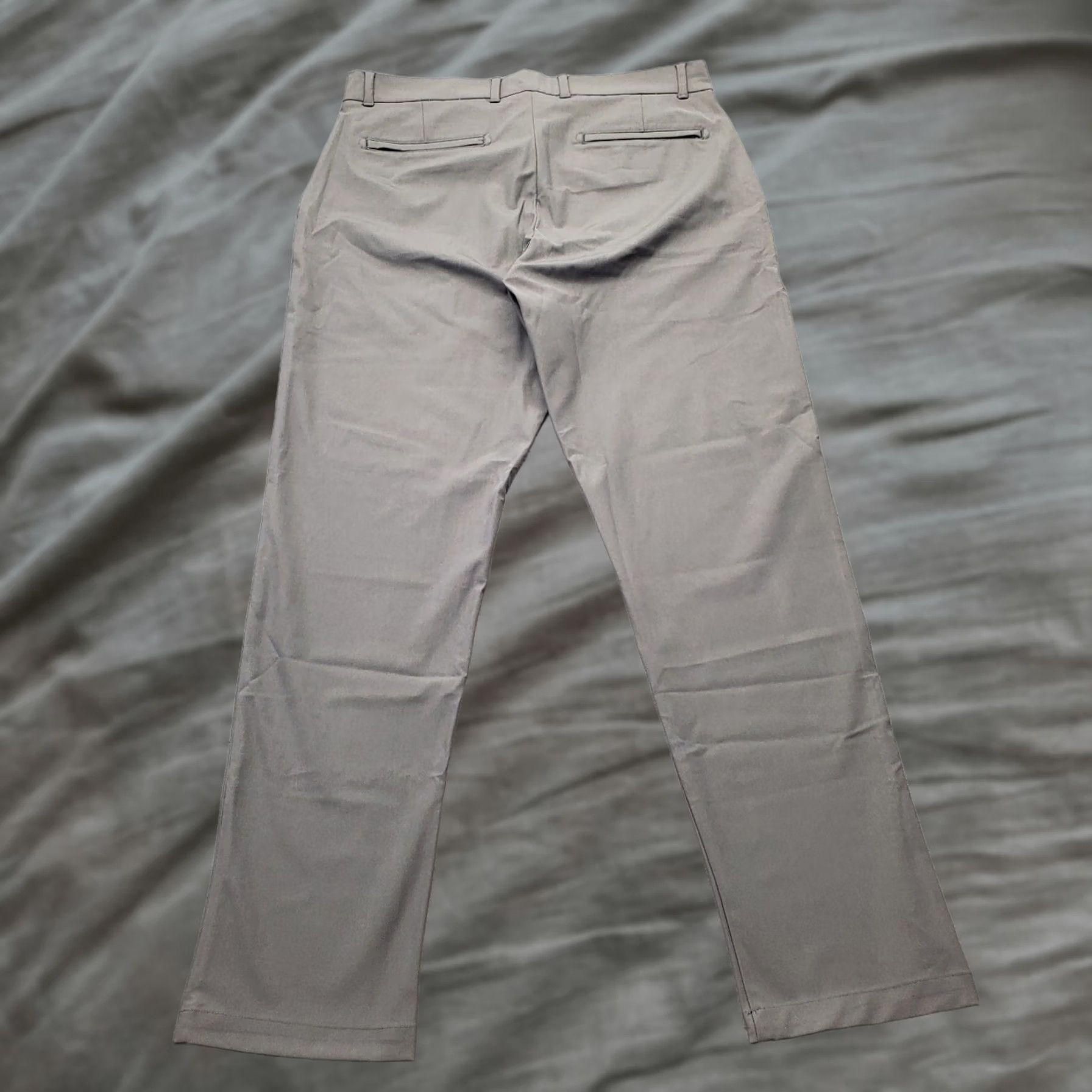 Vintage Hickey Freeman Chino Pants Mens 34x32 Gray Performance Slash Pocket Straight Leg Shirt Size US 34 / EU 50 - 1 Thumbnail