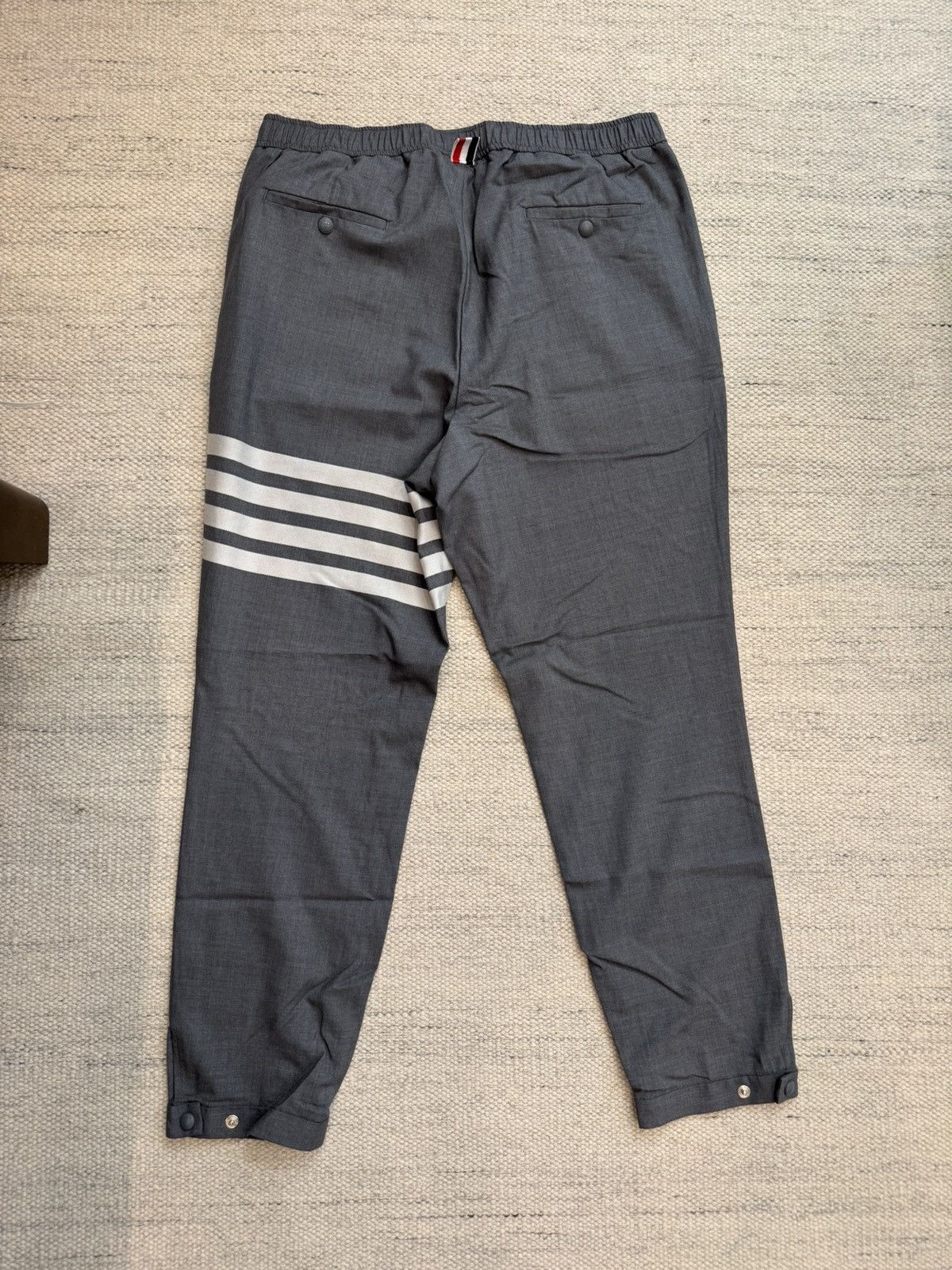 Thom Browne Thom Browne Wool Pants Elasticated Waist with Bar Stripes Size US 36 / EU 52 - 8 Thumbnail