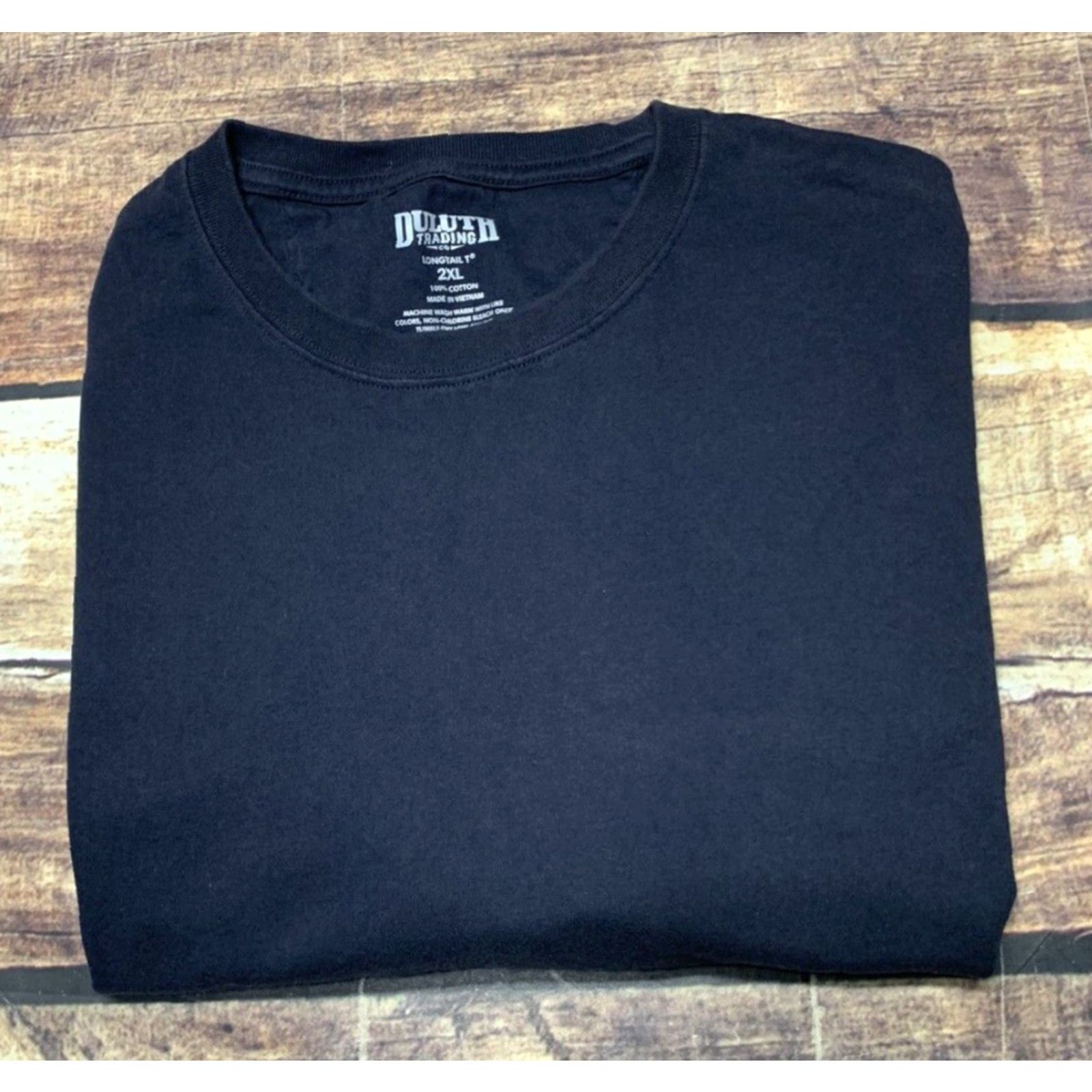 Vintage Duluth Trading Longtail T 2XL Tee Shirt Dark Blue Mens Size 2 Extra Large Blue Cotton Short Sleeve Crew Neck Big & Tall T-Shirt Mens Size US XXL / EU 58 / 5 - 4 Thumbnail