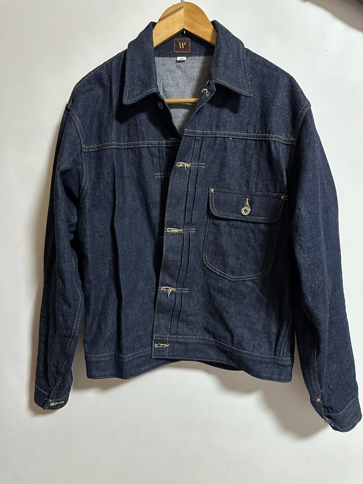 Warehouse & Co. Warehouse 2010 WWII Reissue 13.5oz Raw Denim Jacket Size US XS / EU 42 / 0 - 1 Thumbnail